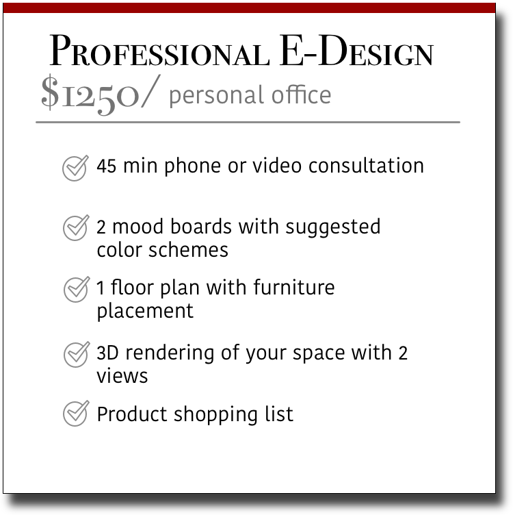 Professional E-Design Personal Office